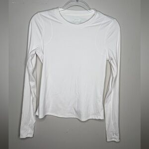 Avia White Long-Sleeve Performance Top NWOT